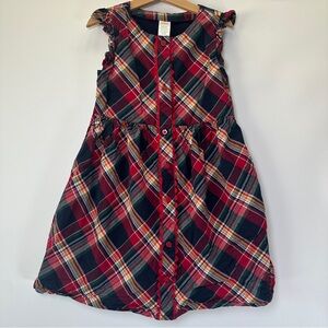 Gymboree Plaid Poplin‎ Babydoll Dress - Apple Orchard - Girls 7 School Apples
